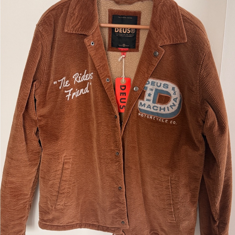 SOLD OUT Deus Ex Machina embroidered “riders friend” jacket NWT